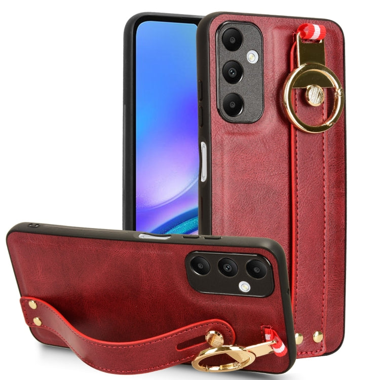 Wristband Leather Back Phone Case, For Samsung Galaxy A05s 4G, For Samsung Galaxy S24 Ultra 5G, For Samsung Galaxy M34 5G, For Samsung Galaxy Z Fold4, For Samsung Galaxy S24+ 5G, For Samsung Galaxy Z Flip4, For Samsung Galaxy S23 FE 5G                 ...