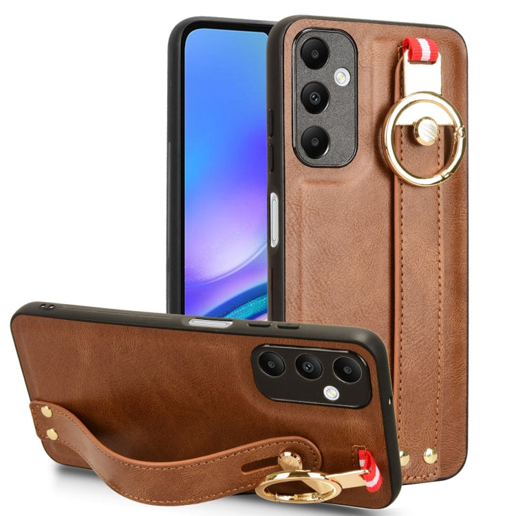 Wristband Leather Back Phone Case, For Samsung Galaxy Z Fold4, For Samsung Galaxy A05s 4G, For Samsung Galaxy S24 Ultra 5G, For Samsung Galaxy M34 5G, For Samsung Galaxy S24+ 5G, For Samsung Galaxy Z Flip4, For Samsung Galaxy S23 FE 5G                 ...