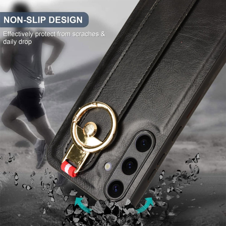 Wristband Leather Back Phone Case, For Samsung Galaxy S24 5G, For Samsung Galaxy Z Flip3 5G, For Samsung Galaxy Z Fold3 5G, For Samsung Galaxy Z Fold2 5G, For Samsung Galaxy Fold 5G /W20