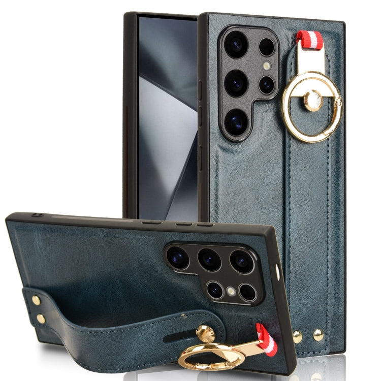 Wristband Leather Back Phone Case, For Samsung Galaxy A05s 4G, For Samsung Galaxy S24 Ultra 5G, For Samsung Galaxy M34 5G, For Samsung Galaxy Z Fold4, For Samsung Galaxy S24+ 5G, For Samsung Galaxy Z Flip4, For Samsung Galaxy S23 FE 5G                 ...