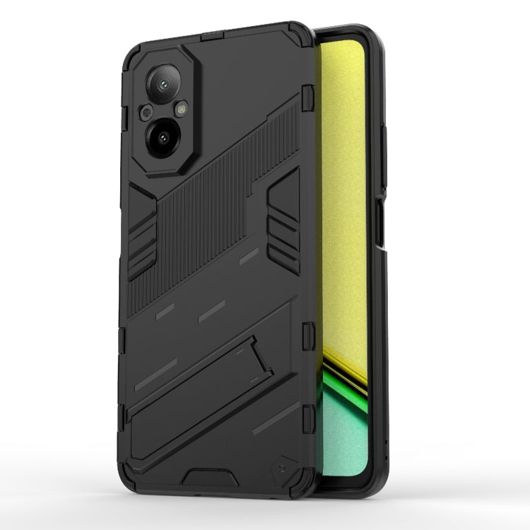 Punk Armor 2 in 1 PC + TPU Phone Case with Holder, For Realme 12 5G Global, For Realme 12+ 5G Global, For Realme 12 Pro 5G Global, For Realme C67 4G Global, For Realme 11 4G Global, For Realme C53 4G