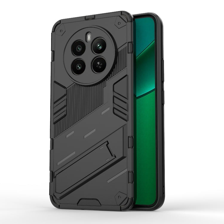 Punk Armor 2 in 1 PC + TPU Phone Case with Holder, For Realme 12 5G Global, For Realme 12+ 5G Global, For Realme 12 Pro 5G Global, For Realme C67 4G Global, For Realme 11 4G Global, For Realme C53 4G