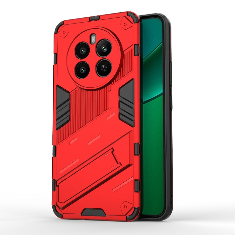 Punk Armor 2 in 1 PC + TPU Phone Case with Holder, For Realme 12 5G Global, For Realme 12+ 5G Global, For Realme 12 Pro 5G Global, For Realme C67 4G Global, For Realme 11 4G Global, For Realme C53 4G