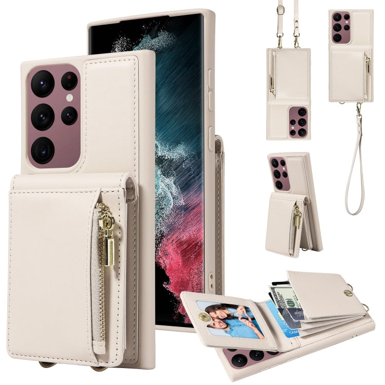 Crossbody Lanyard Zipper Wallet Leather Phone Case, For Samsung Galaxy S24 Ultra 5G, For Samsung Galaxy S23 FE 5G, For Samsung Galaxy S23 Ultra 5G, For Samsung Galaxy S23+ 5G, For Samsung Galaxy A13 4G / 5G, For Samsung Galaxy S22 Ultra 5G             ...