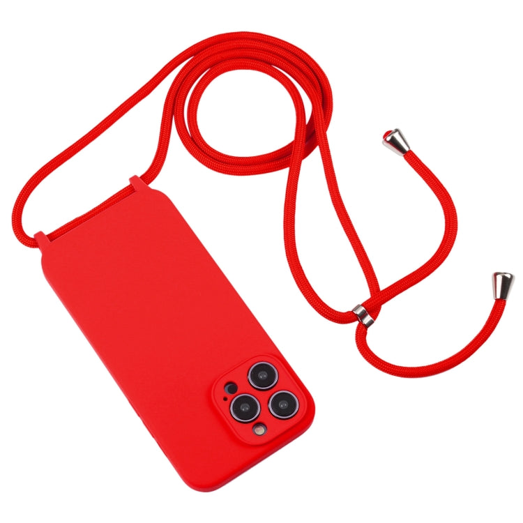 Crossbody Lanyard Liquid Silicone Case, For iPhone 16, For iPhone 15 Pro Max, For iPhone 15 Pro