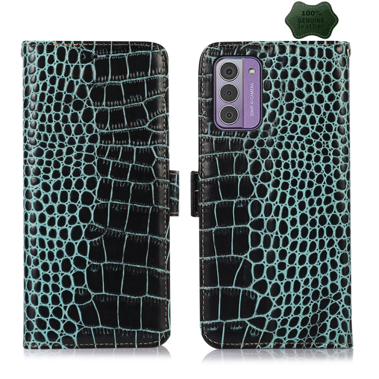 Crocodile Top Layer Cowhide Leather Phone Case, For Nokia XR21, For Nokia G42 5G, For Nokia C110