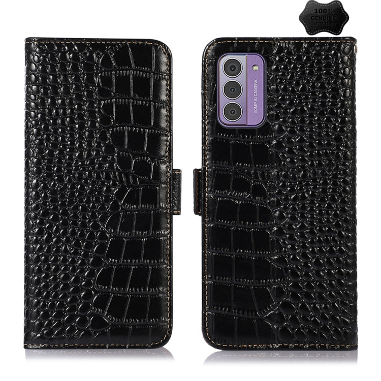 Crocodile Top Layer Cowhide Leather Phone Case, For Nokia XR21, For Nokia G42 5G, For Nokia C110