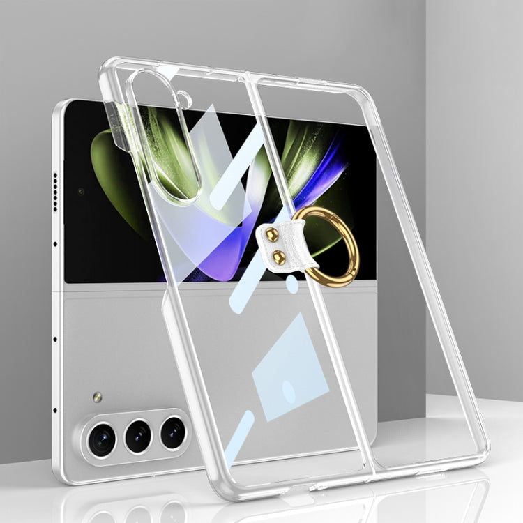 GKK Electroplating Phone Case with Ring, For Samsung Galaxy Z Fold6, For Samsung Galaxy Z Fold5