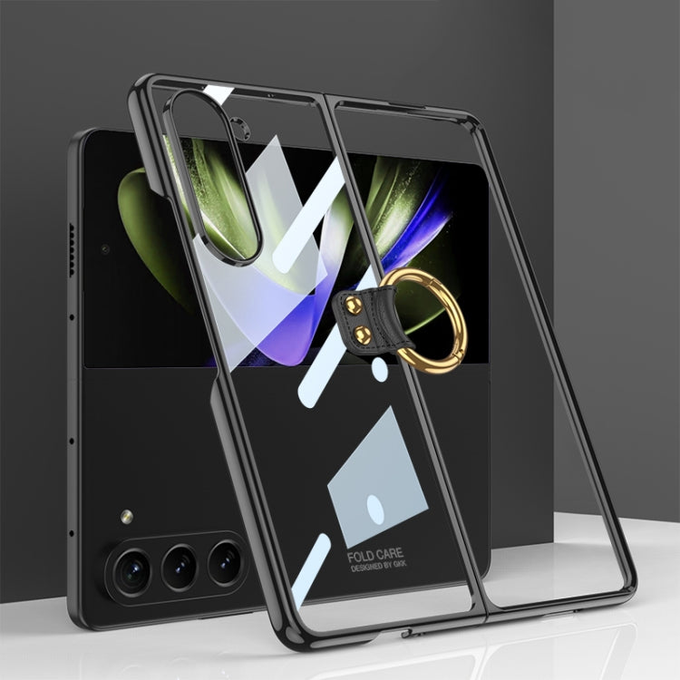 GKK Electroplating Phone Case with Ring, For Samsung Galaxy Z Fold6, For Samsung Galaxy Z Fold5