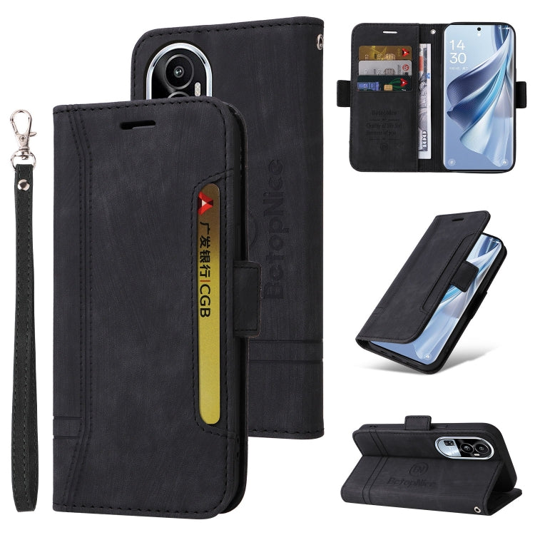 BETOPNICE Dual-side Buckle Leather Phone Case, For OPPO Reno11 5G Global, For OPPO A58 4G, For OPPO Reno10 5G Global/Reno10 Pro 5G Global, For OPPO A78 4G, For OPPO Reno11 Pro 5G Global, For OPPO Reno10 Pro+ 5G Global, For OPPO A1 5G / A98 / F23 5G    ...