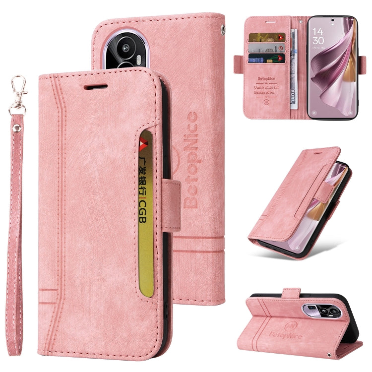 BETOPNICE Dual-side Buckle Leather Phone Case, For OPPO Reno11 5G Global, For OPPO A58 4G, For OPPO Reno10 5G Global/Reno10 Pro 5G Global, For OPPO A78 4G, For OPPO Reno11 Pro 5G Global, For OPPO Reno10 Pro+ 5G Global, For OPPO A1 5G / A98 / F23 5G    ...