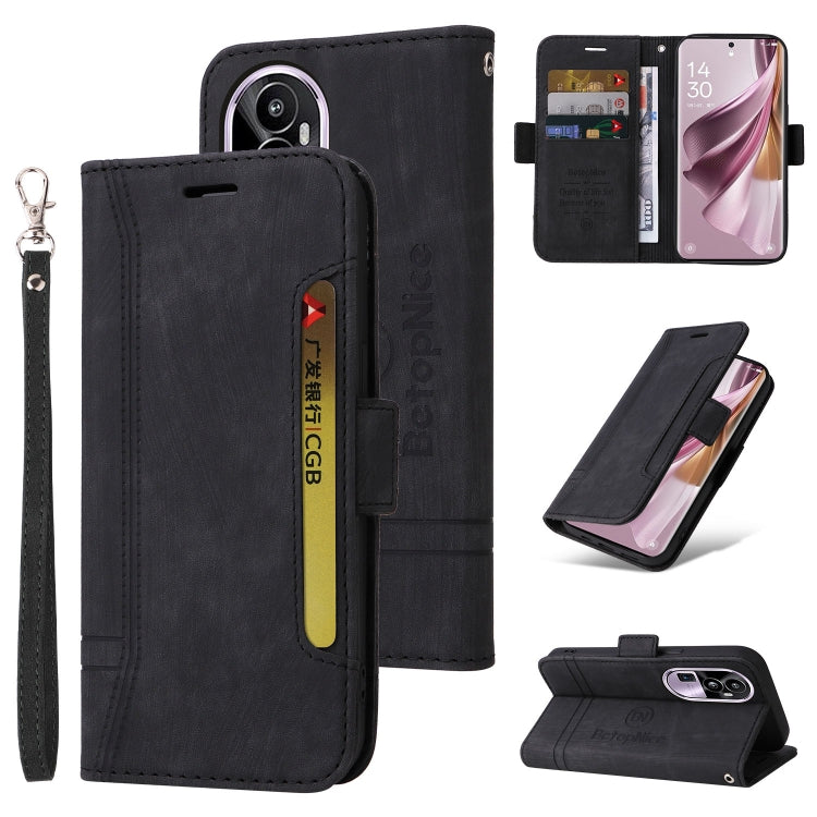 BETOPNICE Dual-side Buckle Leather Phone Case, For OPPO Reno11 5G Global, For OPPO A58 4G, For OPPO Reno10 5G Global/Reno10 Pro 5G Global, For OPPO A78 4G, For OPPO Reno11 Pro 5G Global, For OPPO Reno10 Pro+ 5G Global, For OPPO A1 5G / A98 / F23 5G    ...