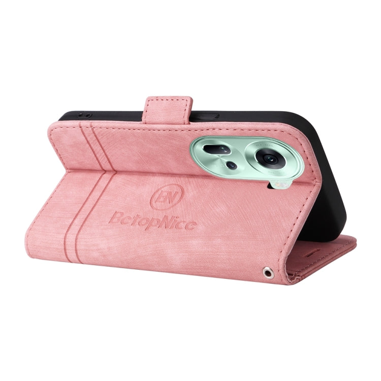 BETOPNICE Dual-side Buckle Leather Phone Case, For OPPO Reno11 5G Global, For OPPO A58 4G, For OPPO Reno10 5G Global/Reno10 Pro 5G Global, For OPPO A78 4G, For OPPO Reno11 Pro 5G Global, For OPPO Reno10 Pro+ 5G Global, For OPPO A1 5G / A98 / F23 5G    ...