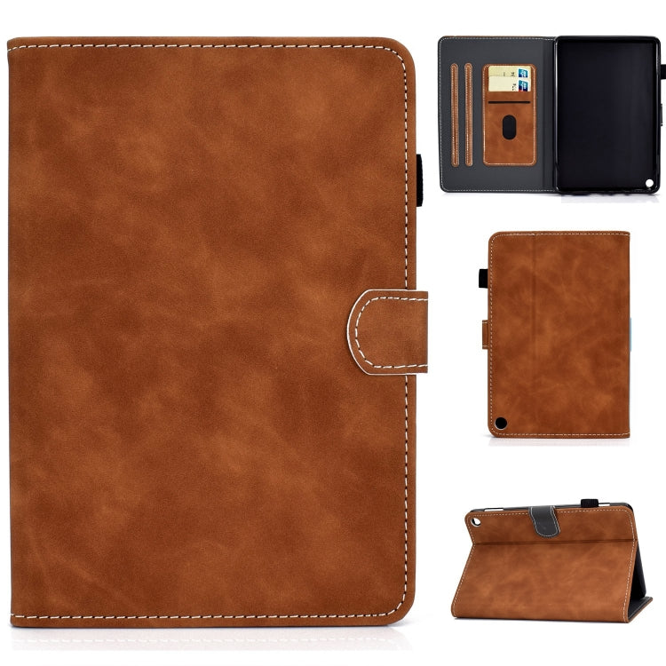 Cowhide Texture Smart Leather Tablet Case, For Amazon Fire Max 11 2023
