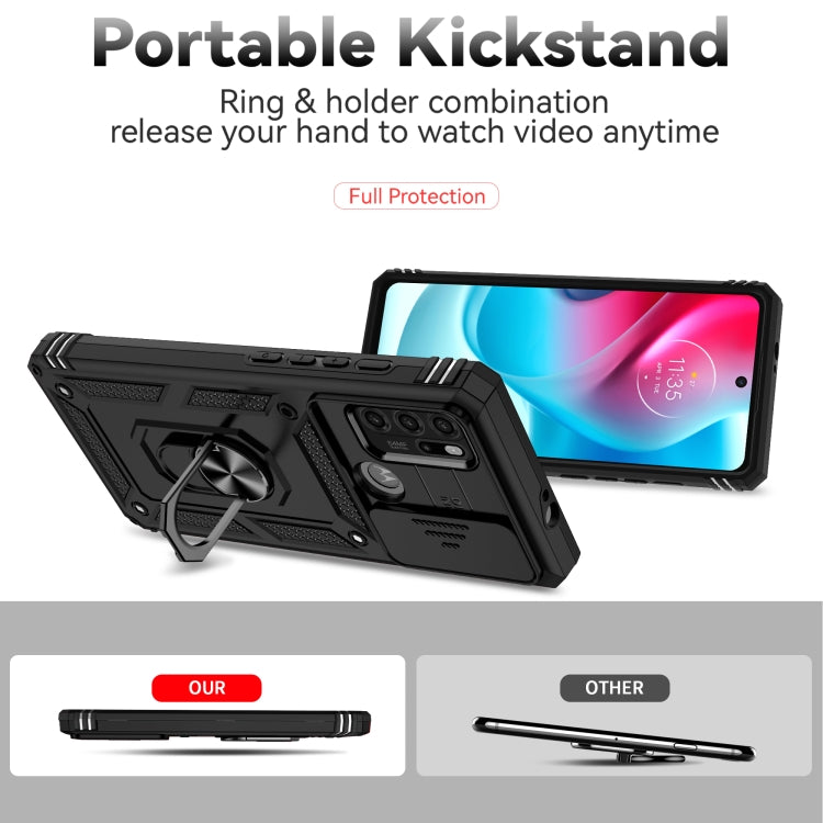 Sliding Camshield Holder Phone Case, For Motorola Moto G60s, For Motorola Moto G50, For Motorola One 5G Ace, For Motorola Moto G 5G 2022