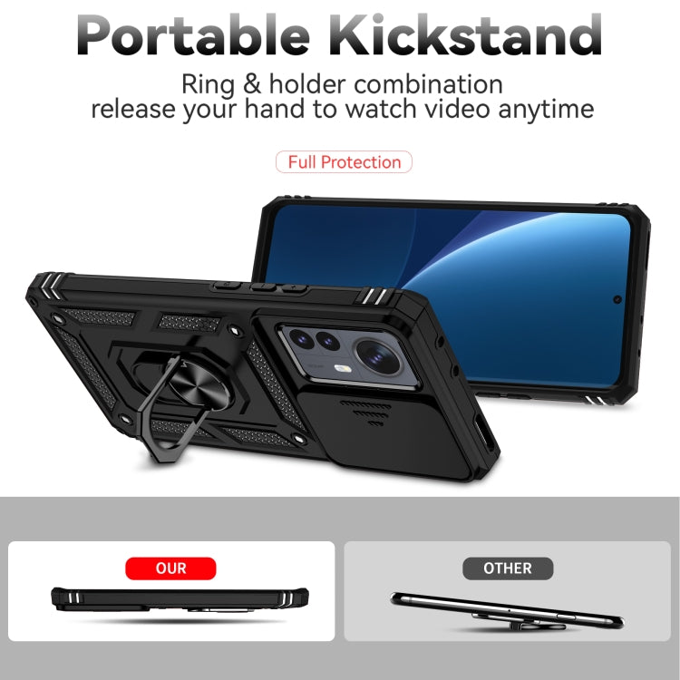 Sliding Camshield Holder Phone Case, For Xiaomi 12 Pro, For Xiaomi 12, For Xiaomi 11 Lite, For Xiaomi Redmi Note 10 Pro, For Xiaomi Redmi Note 10, For Xiaomi Poco X3