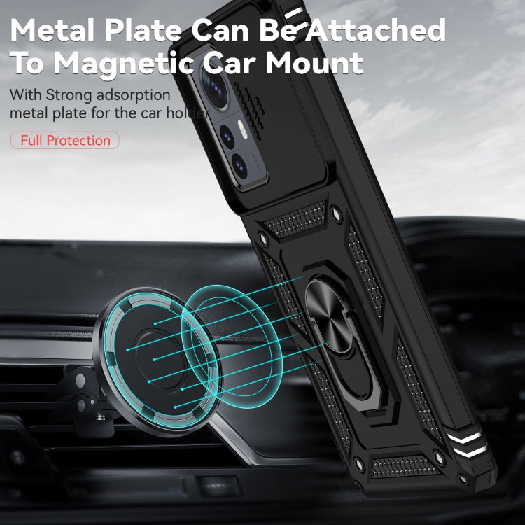 Sliding Camshield Holder Phone Case, For Xiaomi 12 Pro, For Xiaomi 12, For Xiaomi 11 Lite, For Xiaomi Redmi Note 10 Pro, For Xiaomi Redmi Note 10, For Xiaomi Poco X3