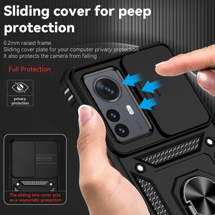 Sliding Camshield Holder Phone Case, For Xiaomi 12 Pro, For Xiaomi 12, For Xiaomi 11 Lite, For Xiaomi Redmi Note 10 Pro, For Xiaomi Redmi Note 10, For Xiaomi Poco X3