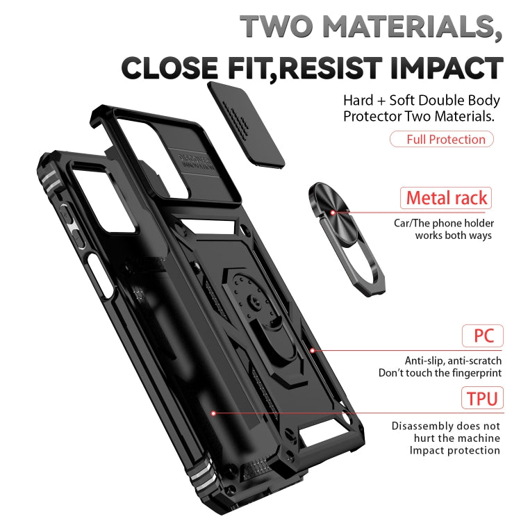 Sliding Camshield Holder Phone Case, For Xiaomi Redmi Note 12 5G, For Xiaomi 13 Pro, For Xiaomi 13, For Xiaomi Redmi 10A, For Xiaomi Redmi 10C, For Xiaomi Redmi Note 11E
