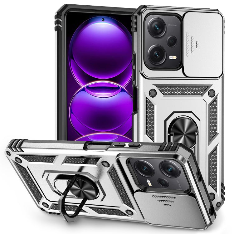 Sliding Camshield Holder Phone Case, For Xiaomi Redmi Note 12 5G, For Xiaomi 13 Pro, For Xiaomi 13, For Xiaomi Redmi 10A, For Xiaomi Redmi 10C, For Xiaomi Redmi Note 11E