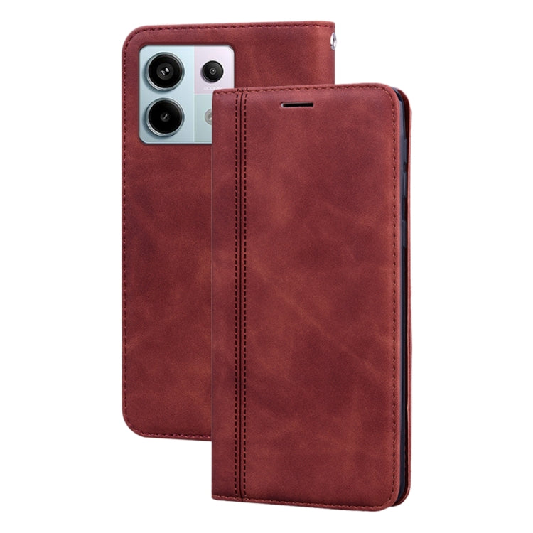 Frosted Business Magnetic Horizontal Flip PU Phone Case, For Xiaomi Redmi A3, For Xiaomi Redmi Note 13 Pro 4G, For Xiaomi Redmi Note 13 4G, For Xiaomi Redmi Note 13  5G, For Xiaomi Redmi Note 13 Pro 5G, For Xiaomi Redmi A1/A2                           ...