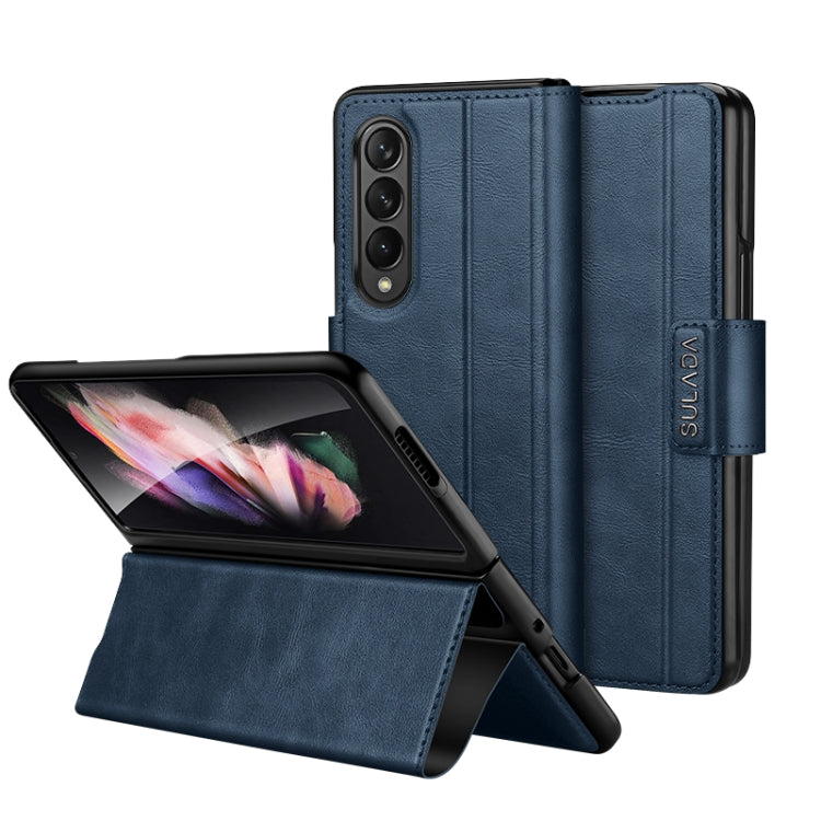 SULADA All-inclusive Magnetic Snap Flip Leather Phone Case, For Samsung Ga6axy Z Fold6, For Samsung Galaxy Z Fold5, For Samsung Galaxy Z Fold4 / W23, For Samsung Galaxy Z Fold3 / W22, For Samsung Galaxy Z Fold2 / W21