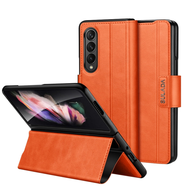 SULADA All-inclusive Magnetic Snap Flip Leather Phone Case, For Samsung Ga6axy Z Fold6, For Samsung Galaxy Z Fold5, For Samsung Galaxy Z Fold4 / W23, For Samsung Galaxy Z Fold3 / W22, For Samsung Galaxy Z Fold2 / W21