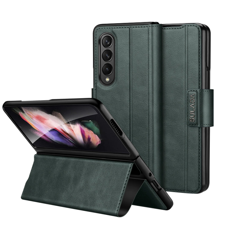 SULADA All-inclusive Magnetic Snap Flip Leather Phone Case, For Samsung Ga6axy Z Fold6, For Samsung Galaxy Z Fold5, For Samsung Galaxy Z Fold4 / W23, For Samsung Galaxy Z Fold3 / W22, For Samsung Galaxy Z Fold2 / W21