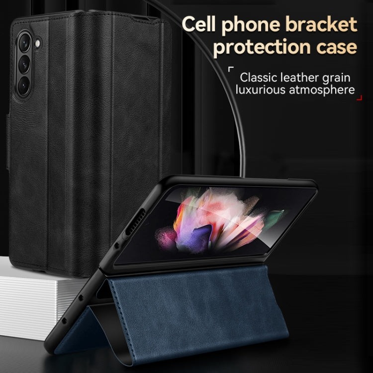 SULADA All-inclusive Magnetic Snap Flip Leather Phone Case, For Samsung Ga6axy Z Fold6, For Samsung Galaxy Z Fold5, For Samsung Galaxy Z Fold4 / W23, For Samsung Galaxy Z Fold3 / W22, For Samsung Galaxy Z Fold2 / W21
