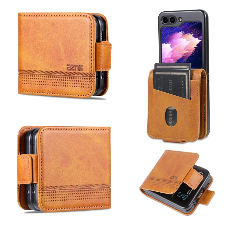 AZNS Magnetic Calf Texture Flip Leather Phone Case, For Samsung Galaxy Z Flip7 FE / Flip6, For Samsung Galaxy Z Fold7 5G, For Samsung Galaxy Z Flip7 5G, For Samsung Galaxy Z Fold6 5G, For Samsung Galaxy Z Fold5 5G, For Samsung Galaxy Z Flip5 5G