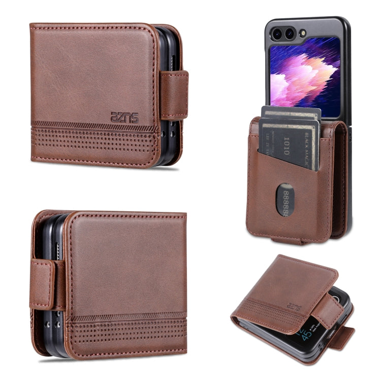 AZNS Magnetic Calf Texture Flip Leather Phone Case, For Samsung Galaxy Z Flip7 FE / Flip6, For Samsung Galaxy Z Fold7 5G, For Samsung Galaxy Z Flip7 5G, For Samsung Galaxy Z Fold6 5G, For Samsung Galaxy Z Fold5 5G, For Samsung Galaxy Z Flip5 5G
