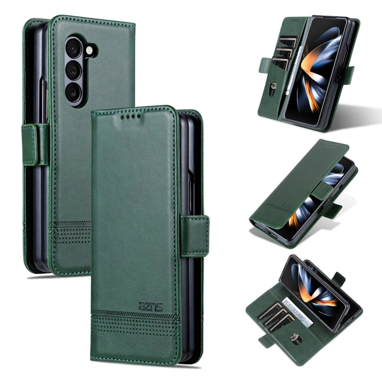 AZNS Magnetic Calf Texture Flip Leather Phone Case, For Samsung Galaxy Z Flip7 FE / Flip6, For Samsung Galaxy Z Fold7 5G, For Samsung Galaxy Z Flip7 5G, For Samsung Galaxy Z Fold6 5G, For Samsung Galaxy Z Fold5 5G, For Samsung Galaxy Z Flip5 5G
