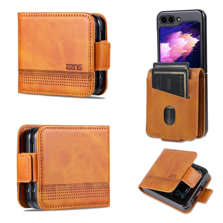 AZNS Magnetic Calf Texture Flip Leather Phone Case, For Samsung Galaxy Z Flip7 FE / Flip6, For Samsung Galaxy Z Fold7 5G, For Samsung Galaxy Z Flip7 5G, For Samsung Galaxy Z Fold6 5G, For Samsung Galaxy Z Fold5 5G, For Samsung Galaxy Z Flip5 5G