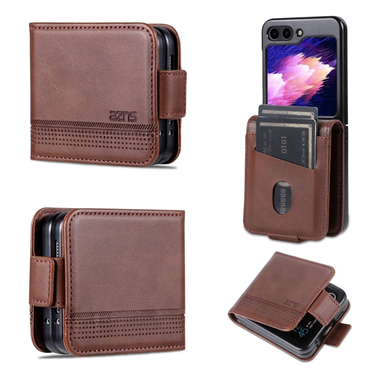 AZNS Magnetic Calf Texture Flip Leather Phone Case, For Samsung Galaxy Z Flip7 FE / Flip6, For Samsung Galaxy Z Fold7 5G, For Samsung Galaxy Z Flip7 5G, For Samsung Galaxy Z Fold6 5G, For Samsung Galaxy Z Fold5 5G, For Samsung Galaxy Z Flip5 5G