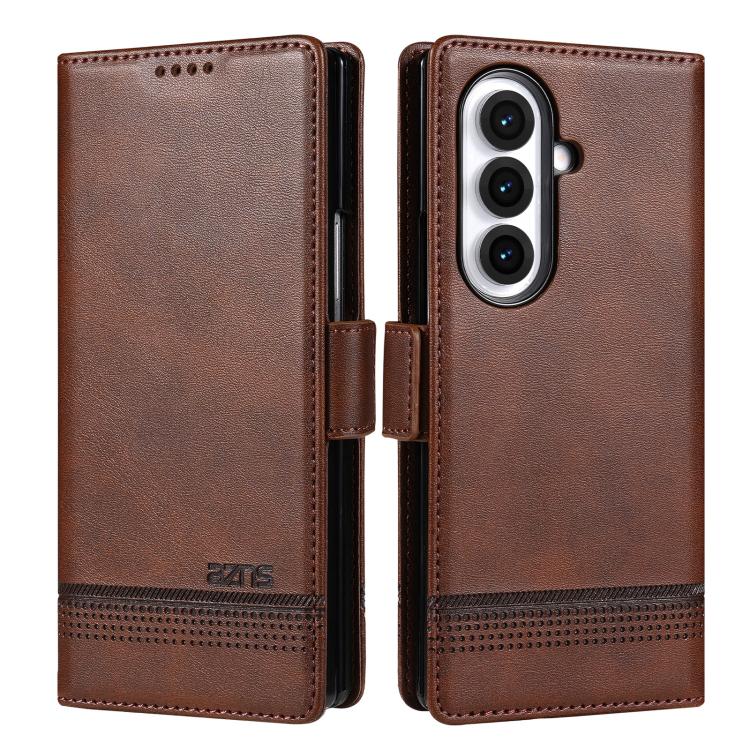 AZNS Magnetic Calf Texture Flip Leather Phone Case, For Galaxy Z Fold8 5G, For Galaxy Z Fold8 Ultra 5G, For Galaxy Z Flip8 5G, For Samsung Galaxy Z Flip7 FE / Flip6, For Samsung Galaxy Z Fold7 5G, For Samsung Galaxy Z Flip7 5G                          ...