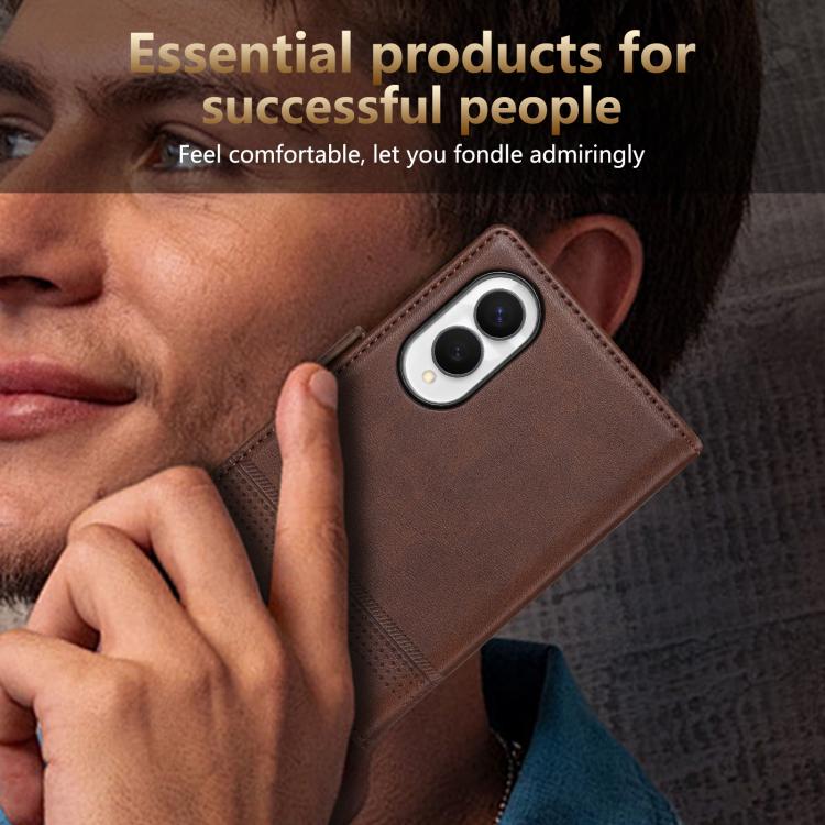 AZNS Magnetic Calf Texture Flip Leather Phone Case, For Galaxy Z Fold8 5G, For Galaxy Z Fold8 Ultra 5G, For Galaxy Z Flip8 5G, For Samsung Galaxy Z Flip7 FE / Flip6, For Samsung Galaxy Z Fold7 5G, For Samsung Galaxy Z Flip7 5G                          ...