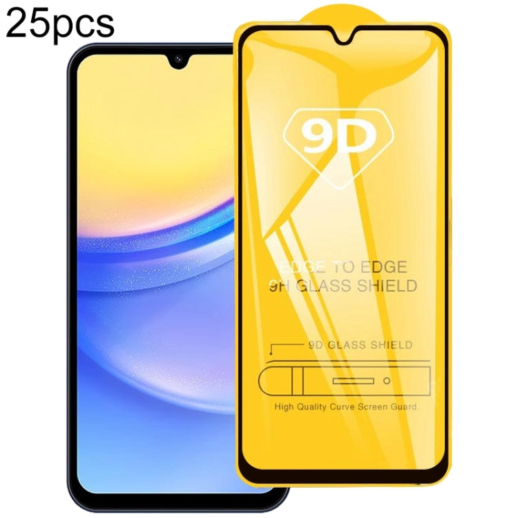25pcs 9D Full Glue Screen Tempered Glass Film, For Galaxy F07e 4G, For Samsung Galaxy M17e 5G, For Samsung Galaxy M17 5G, For Samsung Galaxy F17 5G, For Samsung Galaxy A57, For Samsung Galaxy A37, For Samsung Galaxy A27, For Samsung Galaxy F36 5G      ...