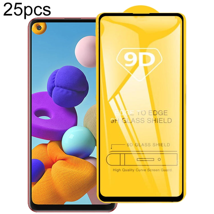 25pcs 9D Full Glue Screen Tempered Glass Film, For Galaxy F07e 4G, For Samsung Galaxy M17e 5G, For Samsung Galaxy M17 5G, For Samsung Galaxy F17 5G, For Samsung Galaxy A57, For Samsung Galaxy A37, For Samsung Galaxy A27, For Samsung Galaxy F36 5G      ...