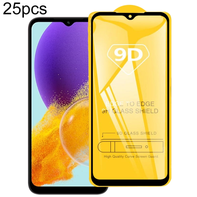25pcs 9D Full Glue Screen Tempered Glass Film, For Galaxy F07e 4G, For Samsung Galaxy M17e 5G, For Samsung Galaxy M17 5G, For Samsung Galaxy F17 5G, For Samsung Galaxy A57, For Samsung Galaxy A37, For Samsung Galaxy A27, For Samsung Galaxy F36 5G      ...