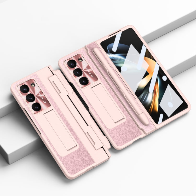 Integrated Full Coverage Pen Slot Folding Phone Case with Stylus, For Samsung Galaxy Z Fold5 5G
