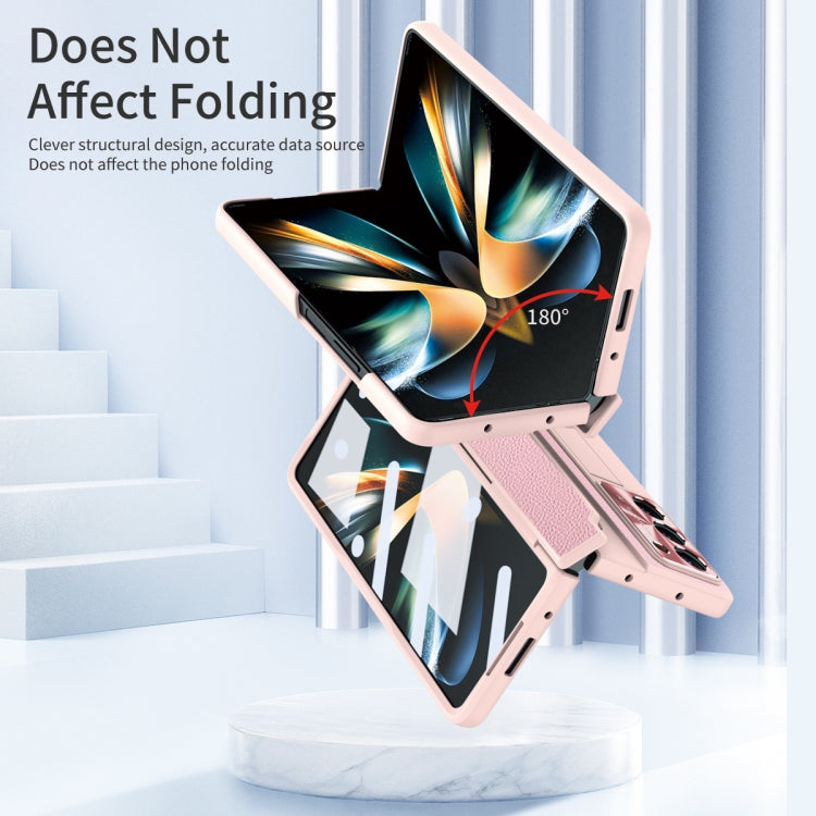 Integrated Full Coverage Pen Slot Folding Phone Case with Stylus, For Samsung Galaxy Z Fold5 5G