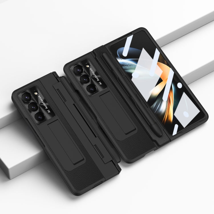 Integrated Full Coverage Pen Slot Folding Phone Case with Stylus, For Samsung Galaxy Z Fold5 5G