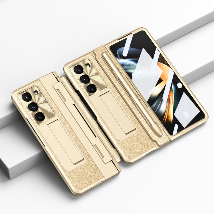 Integrated Full Coverage Pen Slot Folding Phone Case with Stylus, For Samsung Galaxy Z Fold5 5G