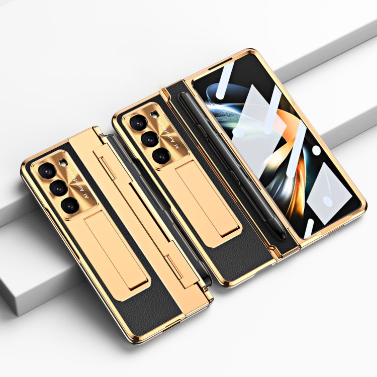 Integrated Full Coverage Pen Slot Folding Phone Case with Stylus, For Samsung Galaxy Z Fold5 5G