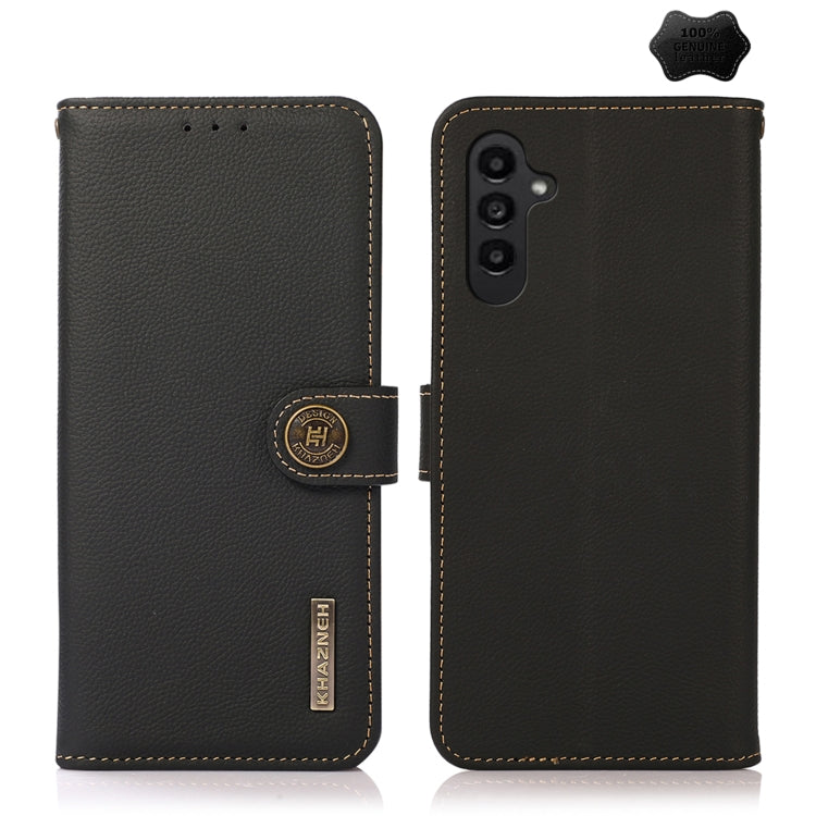 KHAZNEH Custer Genuine Leather RFID Phone Case, For Samsung Galaxy Xcover7, For Samsung Galaxy A55 5G, For Samsung Galaxy A35 5G, For Samsung Galaxy S24 Ultra, For Samsung Galaxy S24+, For Samsung Galaxy S24, For Samsung Galaxy A15, For Samsung Galaxy ...
