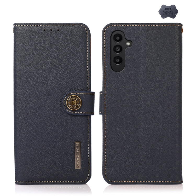 KHAZNEH Custer Genuine Leather RFID Phone Case, For Samsung Galaxy Xcover7, For Samsung Galaxy A55 5G, For Samsung Galaxy A35 5G, For Samsung Galaxy S24 Ultra, For Samsung Galaxy S24+, For Samsung Galaxy S24, For Samsung Galaxy A15, For Samsung Galaxy ...
