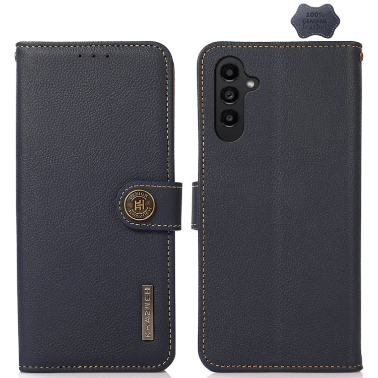 KHAZNEH Custer Genuine Leather RFID Phone Case, For Samsung Galaxy Xcover7, For Samsung Galaxy A55 5G, For Samsung Galaxy A35 5G, For Samsung Galaxy S24 Ultra, For Samsung Galaxy S24+, For Samsung Galaxy S24, For Samsung Galaxy A15, For Samsung Galaxy ...