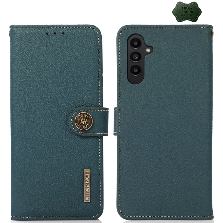 KHAZNEH Custer Genuine Leather RFID Phone Case, For Samsung Galaxy Xcover7, For Samsung Galaxy A55 5G, For Samsung Galaxy A35 5G, For Samsung Galaxy S24 Ultra, For Samsung Galaxy S24+, For Samsung Galaxy S24, For Samsung Galaxy A15, For Samsung Galaxy ...