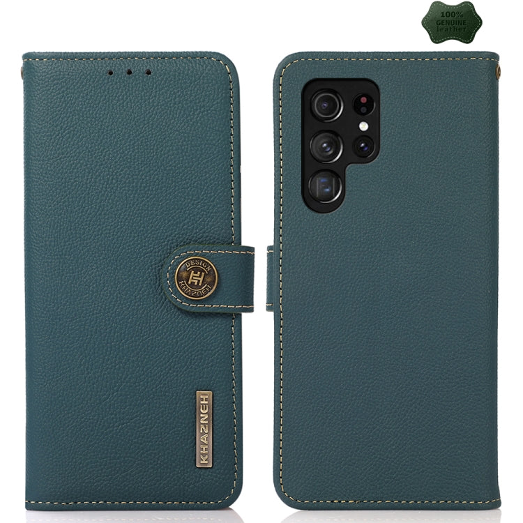 KHAZNEH Custer Genuine Leather RFID Phone Case, For Samsung Galaxy Xcover7, For Samsung Galaxy A55 5G, For Samsung Galaxy A35 5G, For Samsung Galaxy S24 Ultra, For Samsung Galaxy S24+, For Samsung Galaxy S24, For Samsung Galaxy A15, For Samsung Galaxy ...