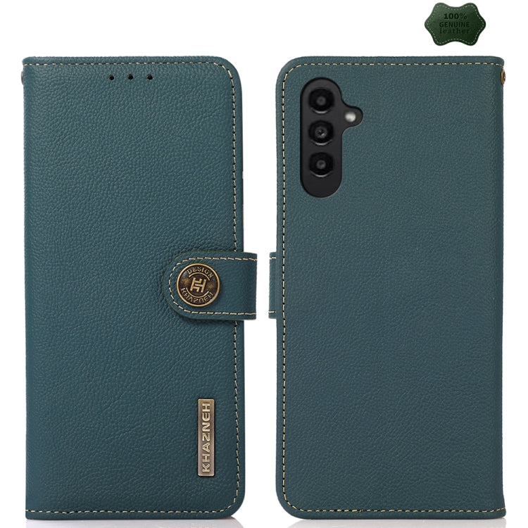 KHAZNEH Custer Genuine Leather RFID Phone Case, For Samsung Galaxy Xcover7, For Samsung Galaxy A55 5G, For Samsung Galaxy A35 5G, For Samsung Galaxy S24 Ultra, For Samsung Galaxy S24+, For Samsung Galaxy S24, For Samsung Galaxy A15, For Samsung Galaxy ...